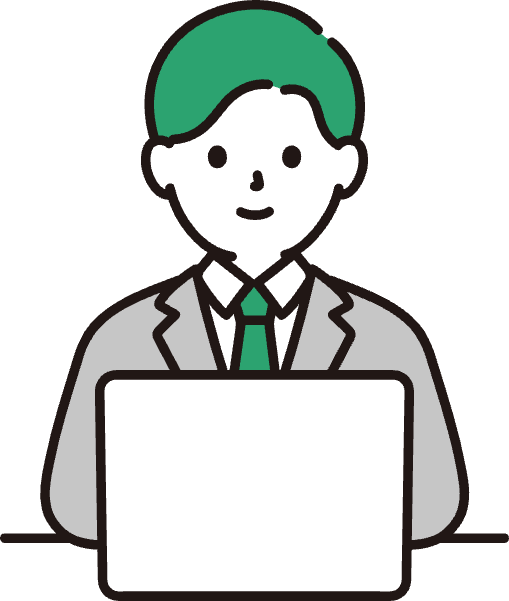 デスクワークのイラスト
