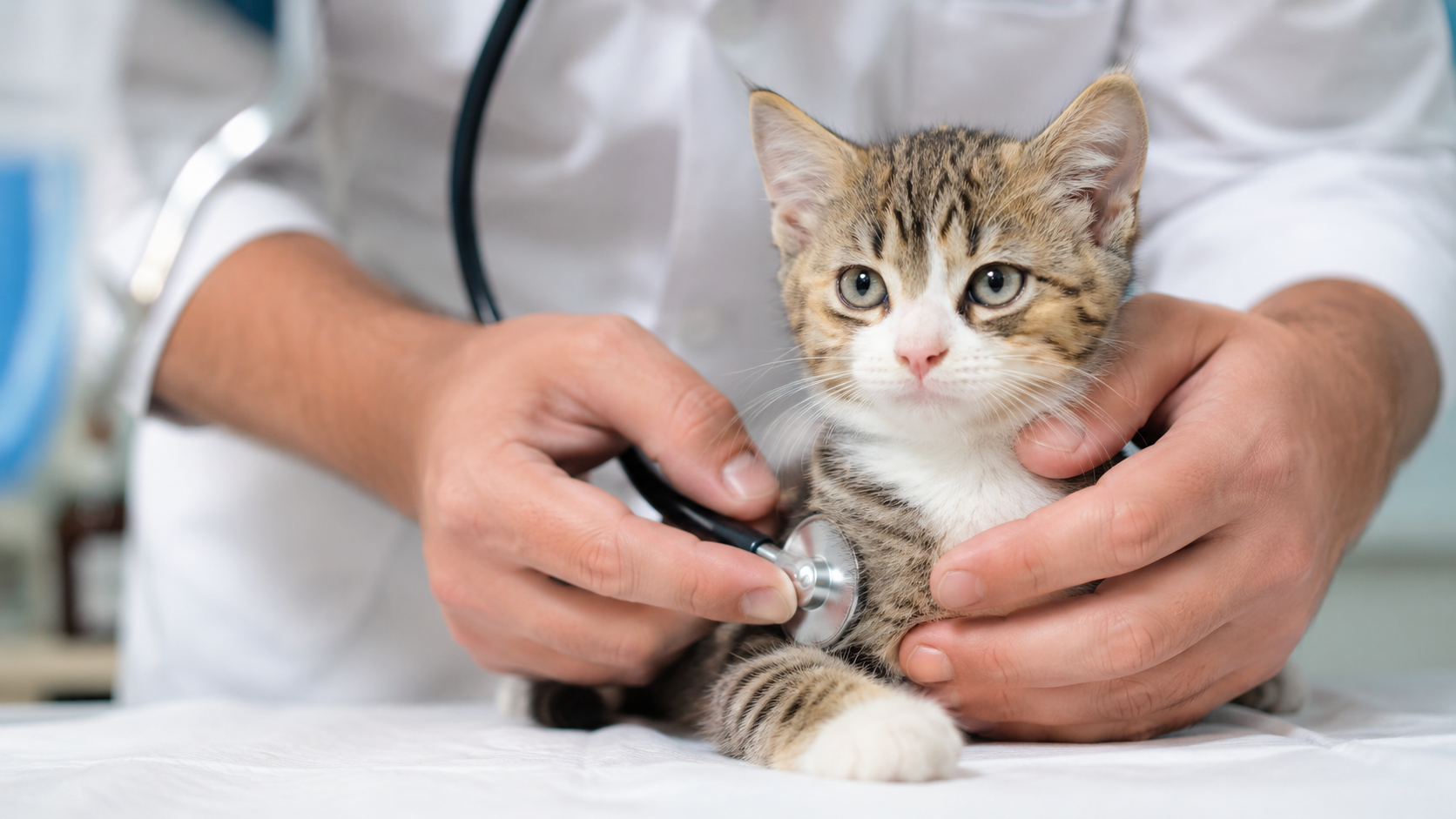 猫の体質を読み取る診察の様子